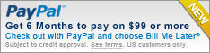 paypal bill me later now offered at Arrington performance
